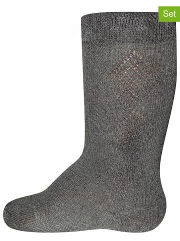 ewers 2er-Set: Kniestrümpfe in Anthrazit