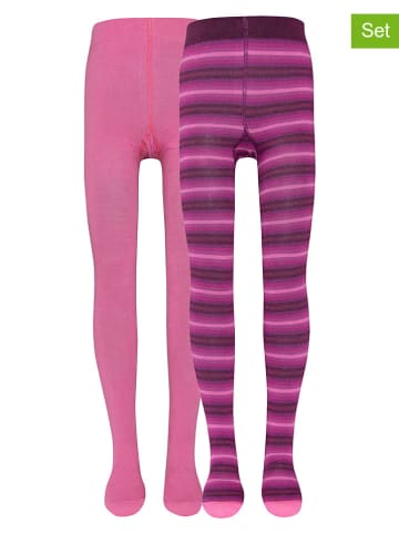 ewers 2er-Set: Strumpfhosen in Pink/ Lila