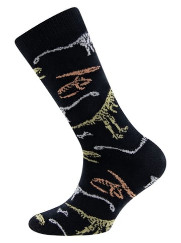 MaxiMo Socken "Dinos" in Schwarz