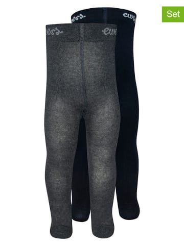 ewers 2er-Set: Strumpfhosen in Anthrazit/ Schwarz