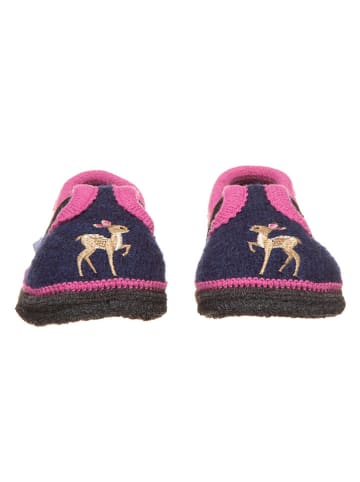 lamino Pantoffels "Bobby Reh" donkerblauw