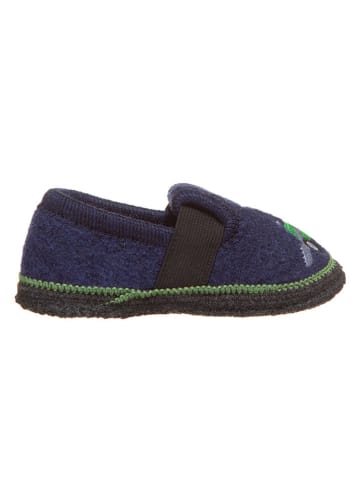 lamino Pantoffels "Bobby Traktor" donkerblauw