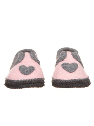 lamino Hausschuhe "Bobby Herz" in Rosa
