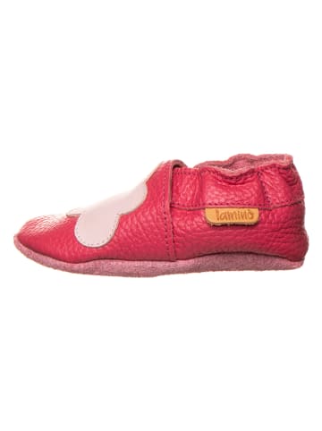 lamino Leder-Krabbelschuhe in Pink