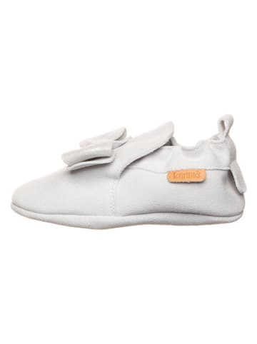 lamino Leder-Krabbelschuhe in Weiß