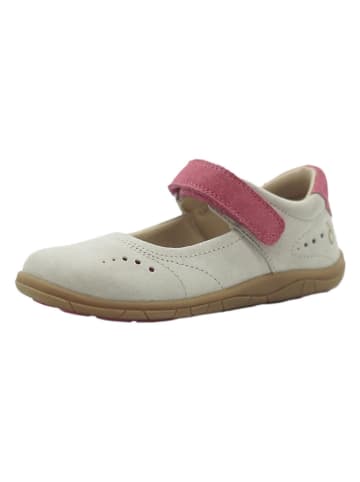 lamino Leder-Barfuß-Ballerinas in Weiß