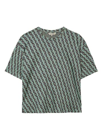 Herrlicher Shirt mintgroen/zwart