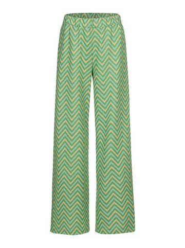 Herrlicher Spodnie w kolorze zielono-żółtym