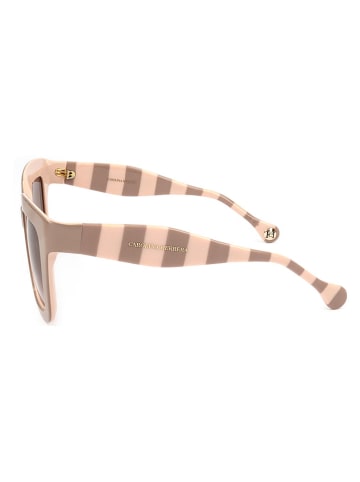 Carolina Herrera Damskie okulary przeciwsłoneczne w kolorze beżowym