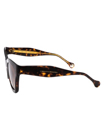 Carolina Herrera Damen-Sonnenbrille in Braun/ Hellbraun