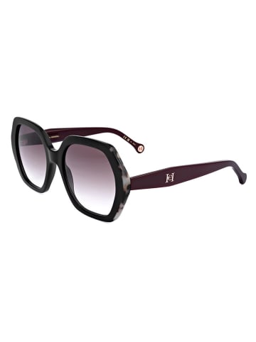Carolina Herrera Damskie okulary przeciwsłoneczne w kolorze czarno-fioletowym