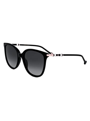 Carolina Herrera Damskie okulary przeciwsłoneczne w kolorze czarno-granatowym