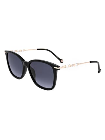 Carolina Herrera Damen-Sonnenbrille in Dunkelblau/ Gold/ Schwarz