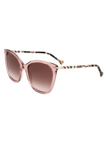 Carolina Herrera Damen-Sonnenbrille in Beige/ Hellbraun