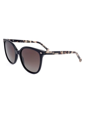 Carolina Herrera Damskie okulary przeciwsłoneczne w kolorze czarno-brązowym