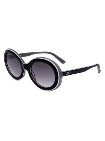 Karl Lagerfeld Damen-Sonnenbrille in Schwarz/ Dunkelblau