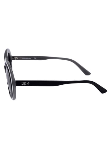 Karl Lagerfeld Damskie okulary przeciwsłoneczne w kolorze czarno-granatowym