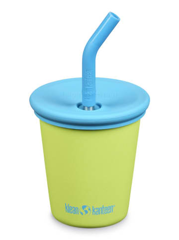 Klean Kanteen Kinderbecher "Kanteen Kid" in Grün/ Hellblau - 296 ml