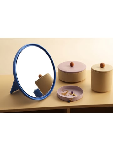 Design Letters Spiegel in Blau - Ø 25 cm