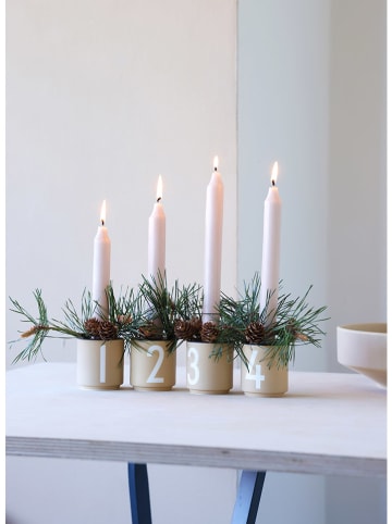 Design Letters 4-delige set: bekers beige - 50 ml