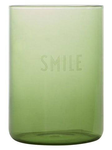 Design Letters Glas "Smile" groen - 350 ml