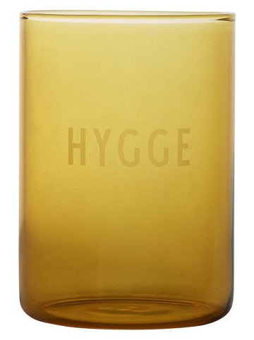 Design Letters Szklanka "Hygge" w kolorze żółtym - 350 ml