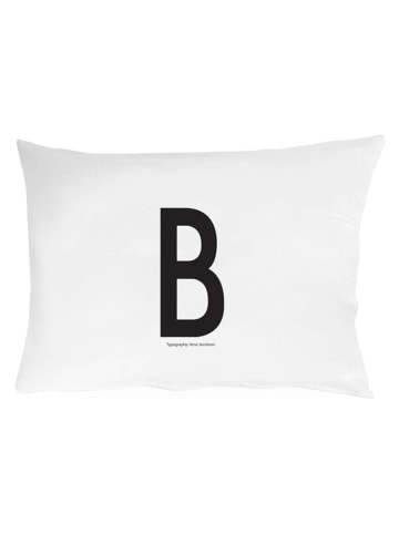 Design Letters Kussenhoes "B" wit - (L)70 x (B)50 cm
