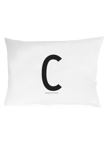 Design Letters Poszewka "C" w kolorze białym na poduszkę - 70 x 50 cm