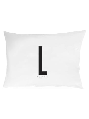 Design Letters Kussenhoes "L" wit - (L)70 x (B)50 cm