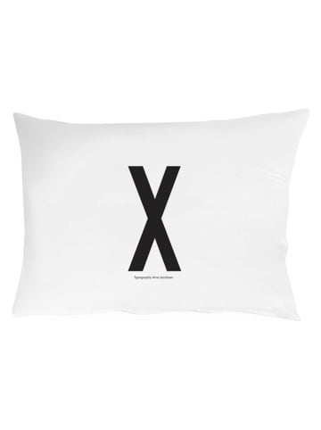 Design Letters Poszewka "X" w kolorze białym na poduszkę - 70 x 50 cm