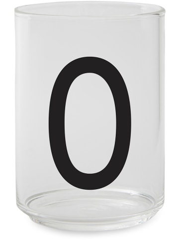 Design Letters Glas in Transparent/ Schwarz - 350 ml