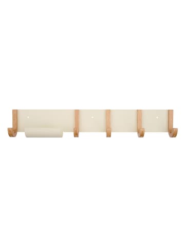 Design Letters Garderobe "Jay" in Creme/ Hellbraun - (L)70 cm