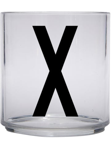 Design Letters Beker "X" transparant - 220 ml