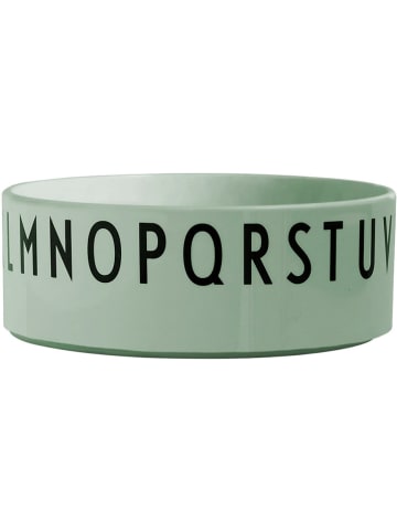 Design Letters Miska "Eat & Learn" w kolorze zielonym - 300 ml