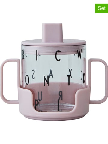 Design Letters 3-delige bekerset "Grow with your cup" lichtroze - 220 ml