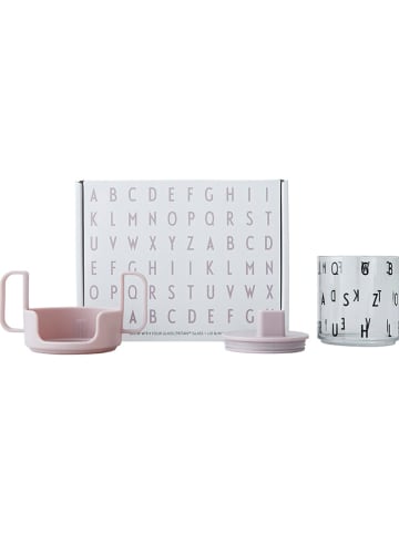 Design Letters 3-delige bekerset "Grow with your cup" lichtroze - 220 ml