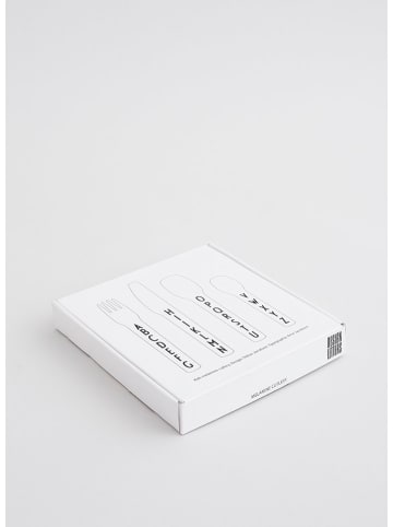 Design Letters 4-delige bestekset wit