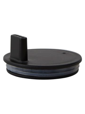 Design Letters Trinkdeckel in Schwarz - Ø 7,5 cm