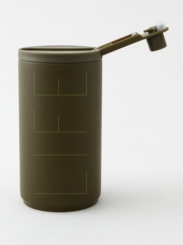 Design Letters Thermobecher "Life" in Oliv - 350 ml