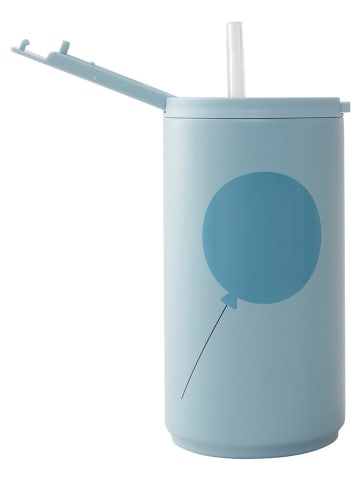 Design Letters Kubek termiczny "Ballon" w kolorze błękitnym - 350 ml