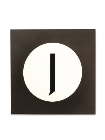 Design Letters Wandhaak "I" zwart - (B)9 x (H)14 cm