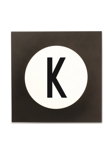 Design Letters Wandhaak "K" zwart - (B)9 x (H)14 cm