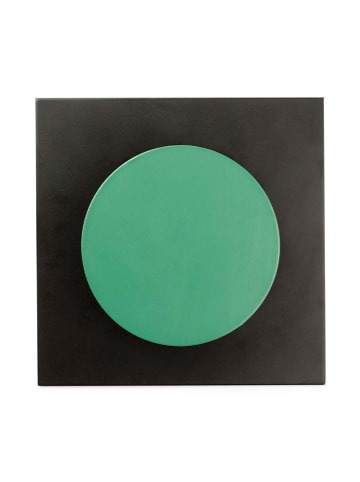 Design Letters Wandhaken in Schwarz/ Grün - (B)9 x (H)14 cm