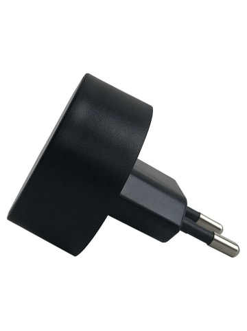 Design Letters Ladestecker "My Charger - A" in Schwarz - Ø 4,5 cm