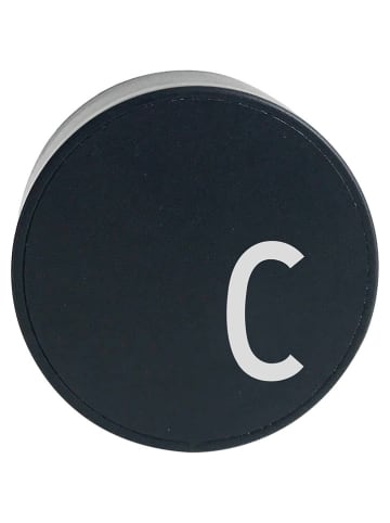 Design Letters Wtyczka ładowania "My Charger - C" w kolorze czarnym - Ø 4,5 cm