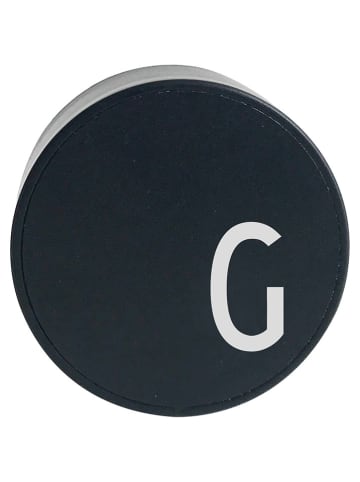 Design Letters Laadstekker "My Charger - G" zwart - Ø 4,5 cm