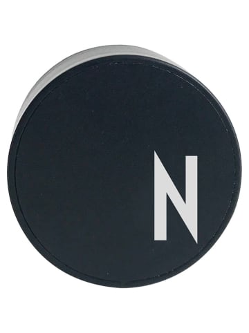 Design Letters Laadstekker "My Charger - N" zwart - Ø 4,5 cm