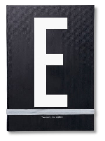 Design Letters Notitieboek zwart/wit