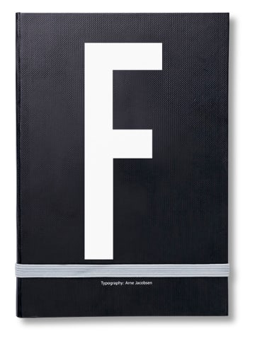 Design Letters Notizbuch in Schwarz/ Weiß