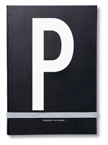 Design Letters Notizbuch in Schwarz/ Weiß